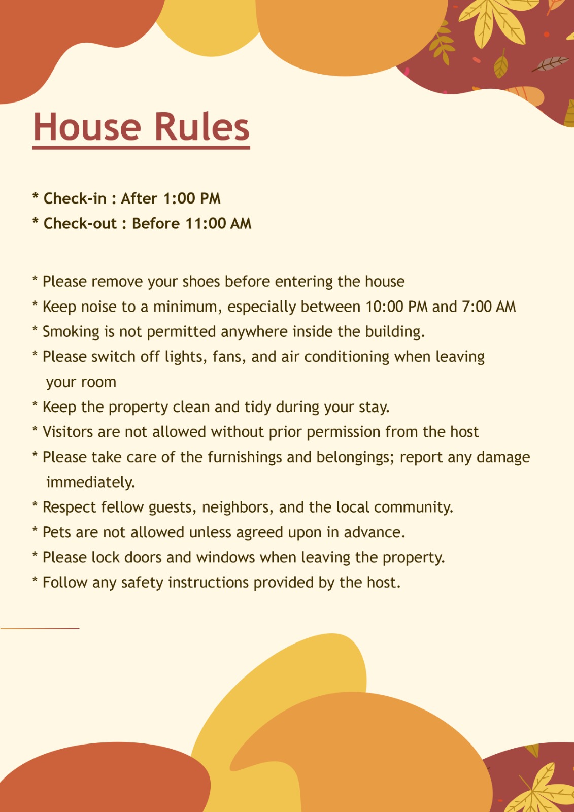 House Rules