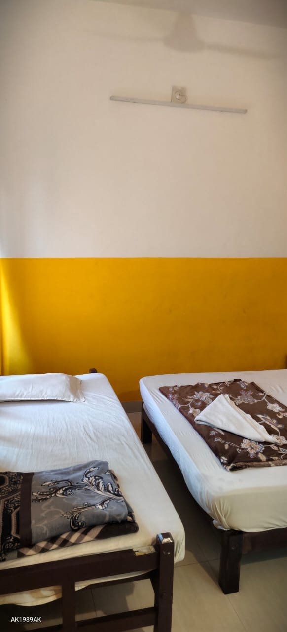 Bed setup at Jumayira International budget hotel